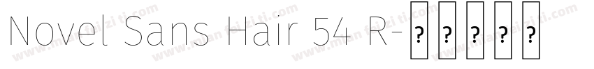 Novel Sans Hair 54 R字体转换